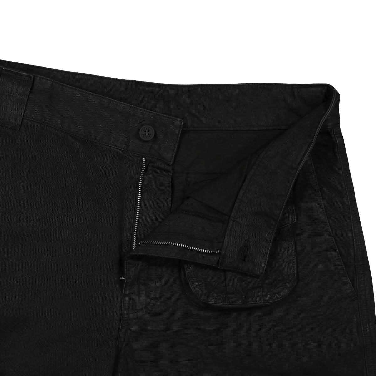 Heron Preston Canvas Cargo Pants Black Detail view 4 | Gate