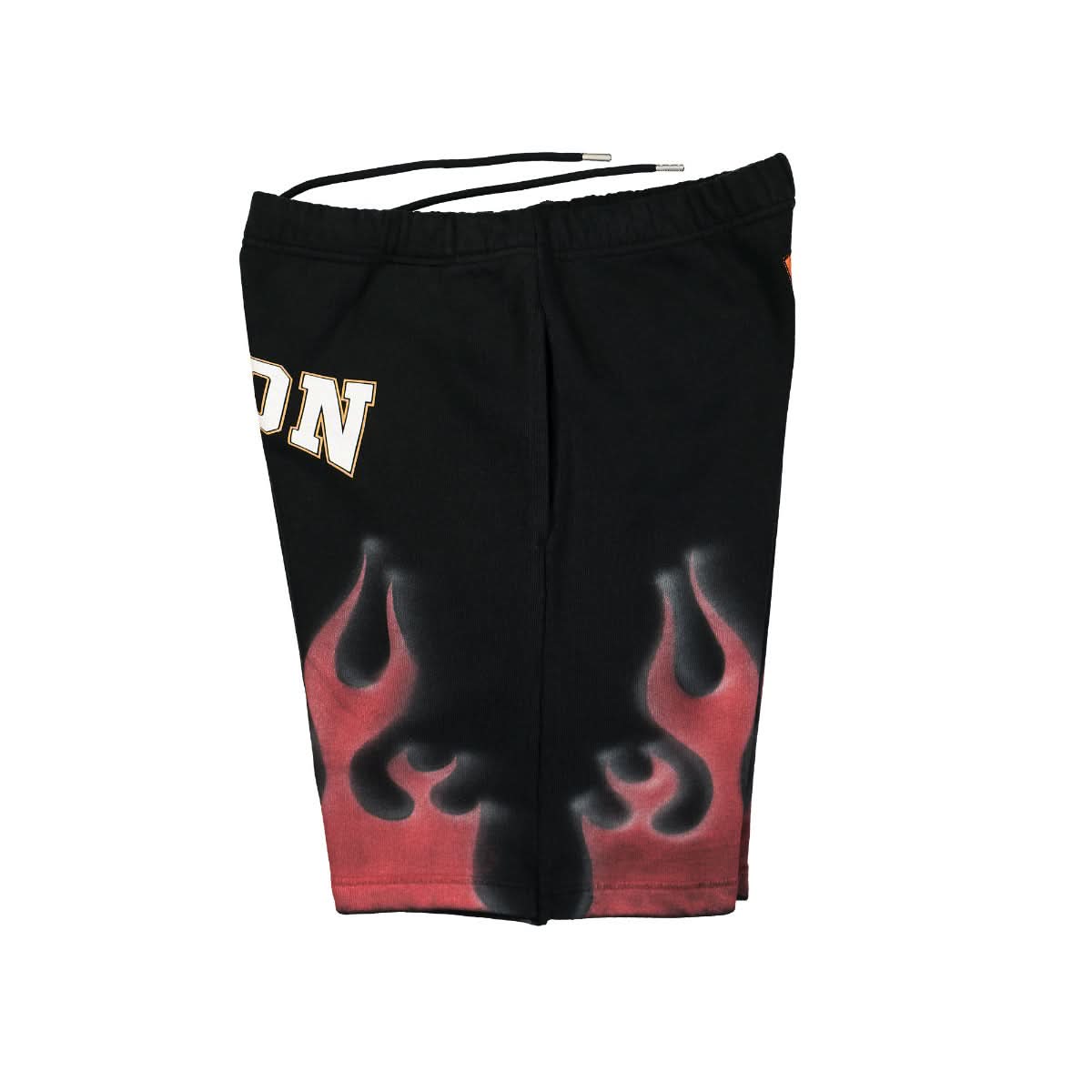 Heron Preston Heron Law Flames Sweatshorts Black,Red Detail view 3 | Gate