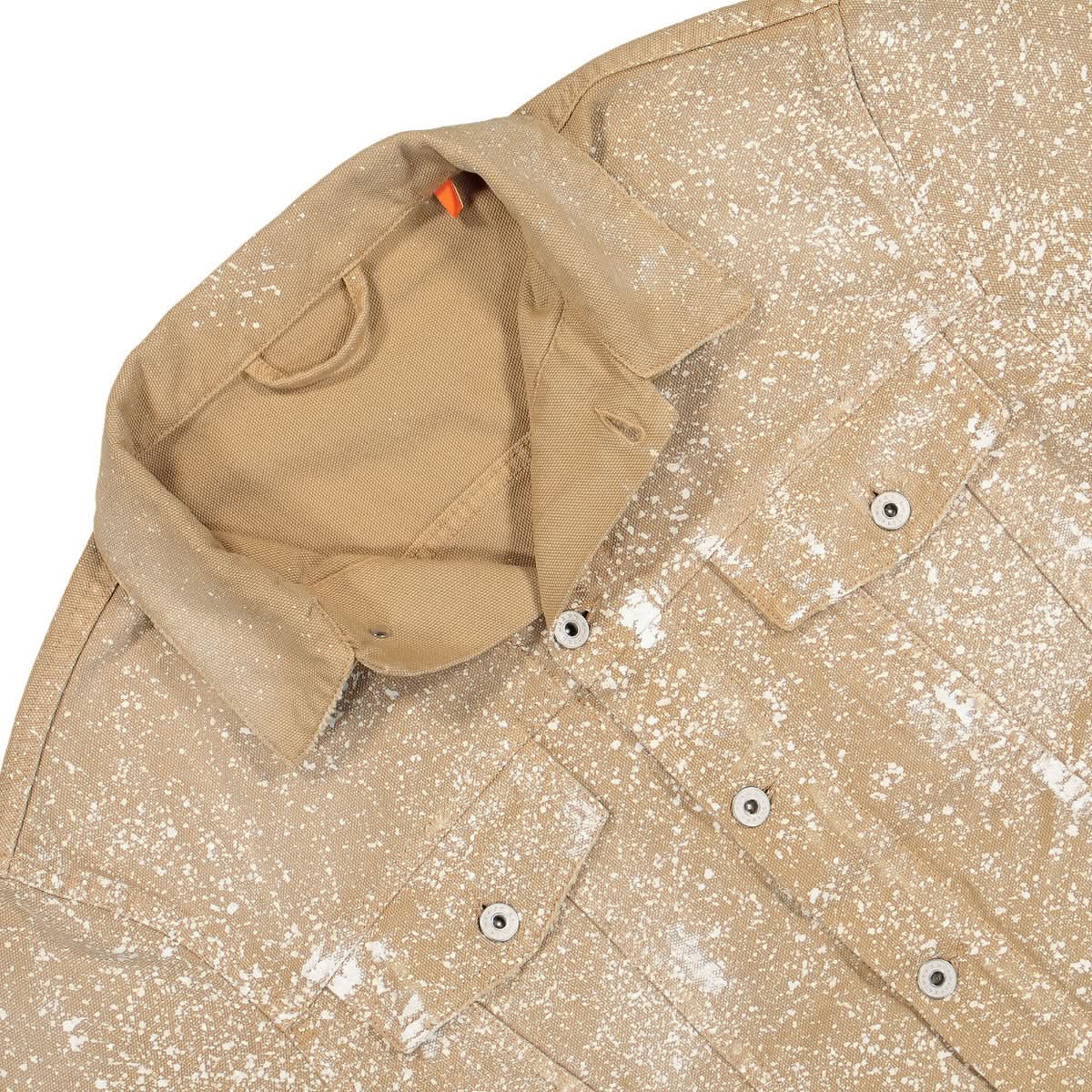 Heron Preston Powder Wash Regular Jacket Brown Detail view 3 | Gate
