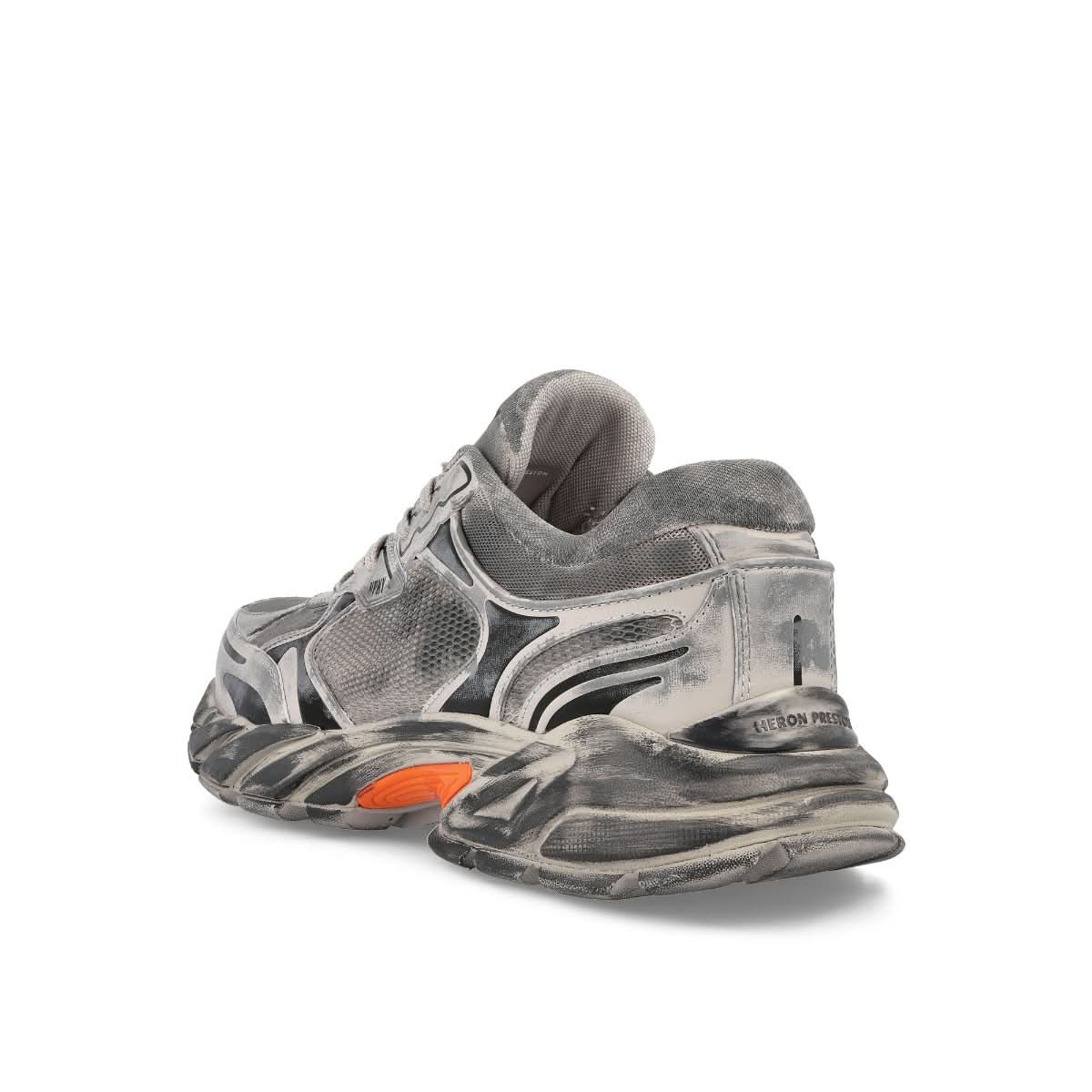 Heron Preston Block Stepper Worn Lea Grey Sneaker Detail view 3 | Gate