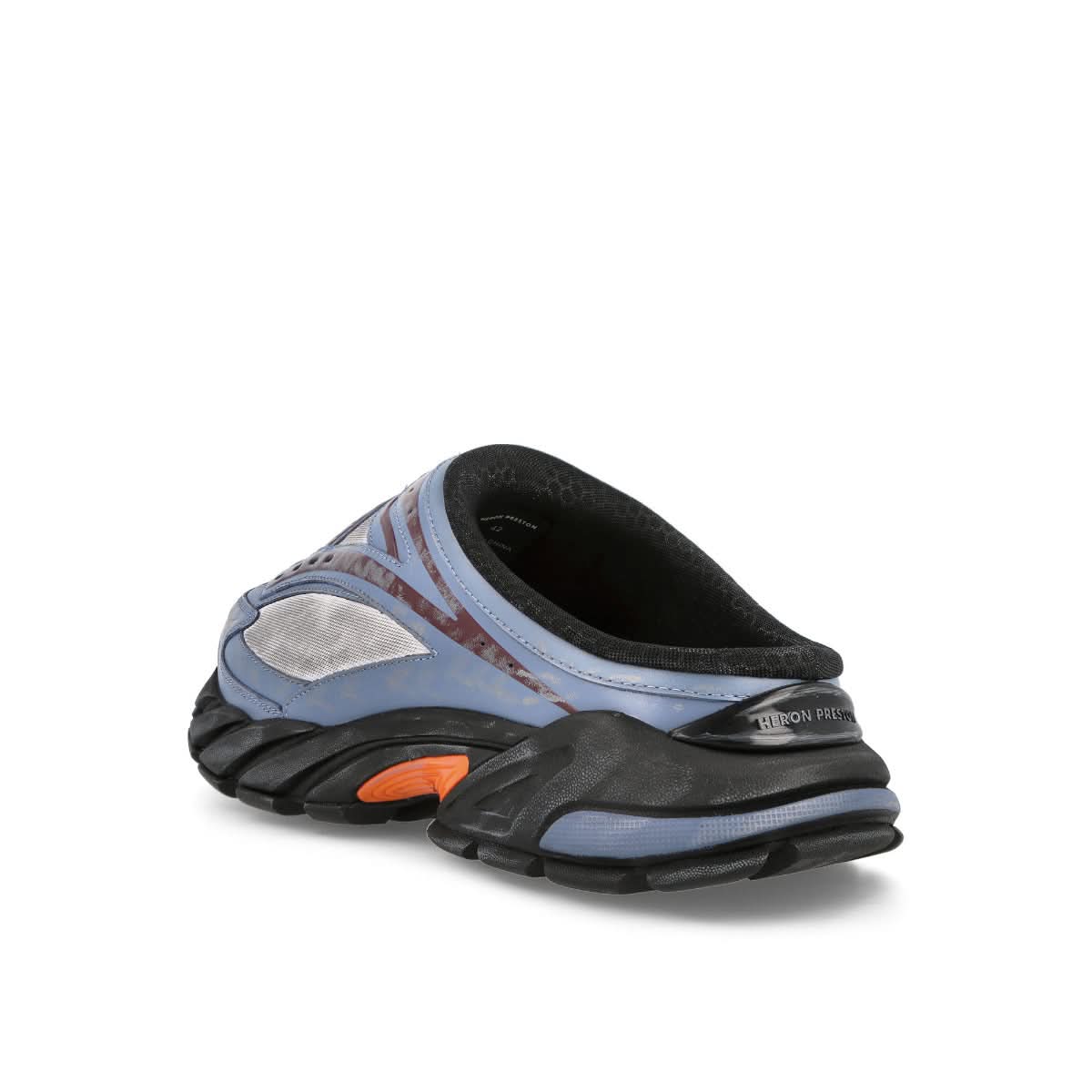 Heron Preston Block Stepper Mule White,Blue Slides Detail view 3 | Gate