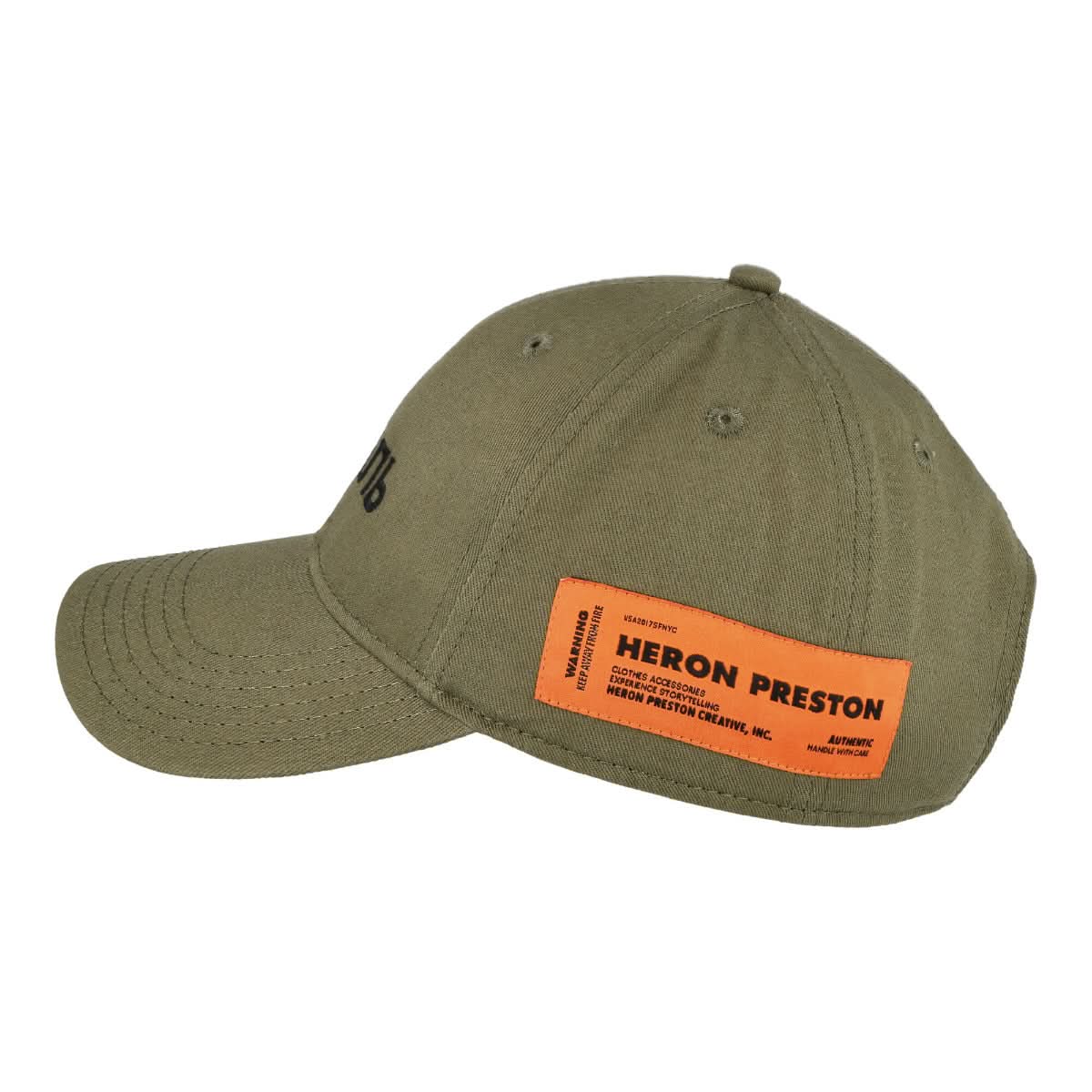 Heron Preston CTNMB Hat Green Detail view 2 | Gate