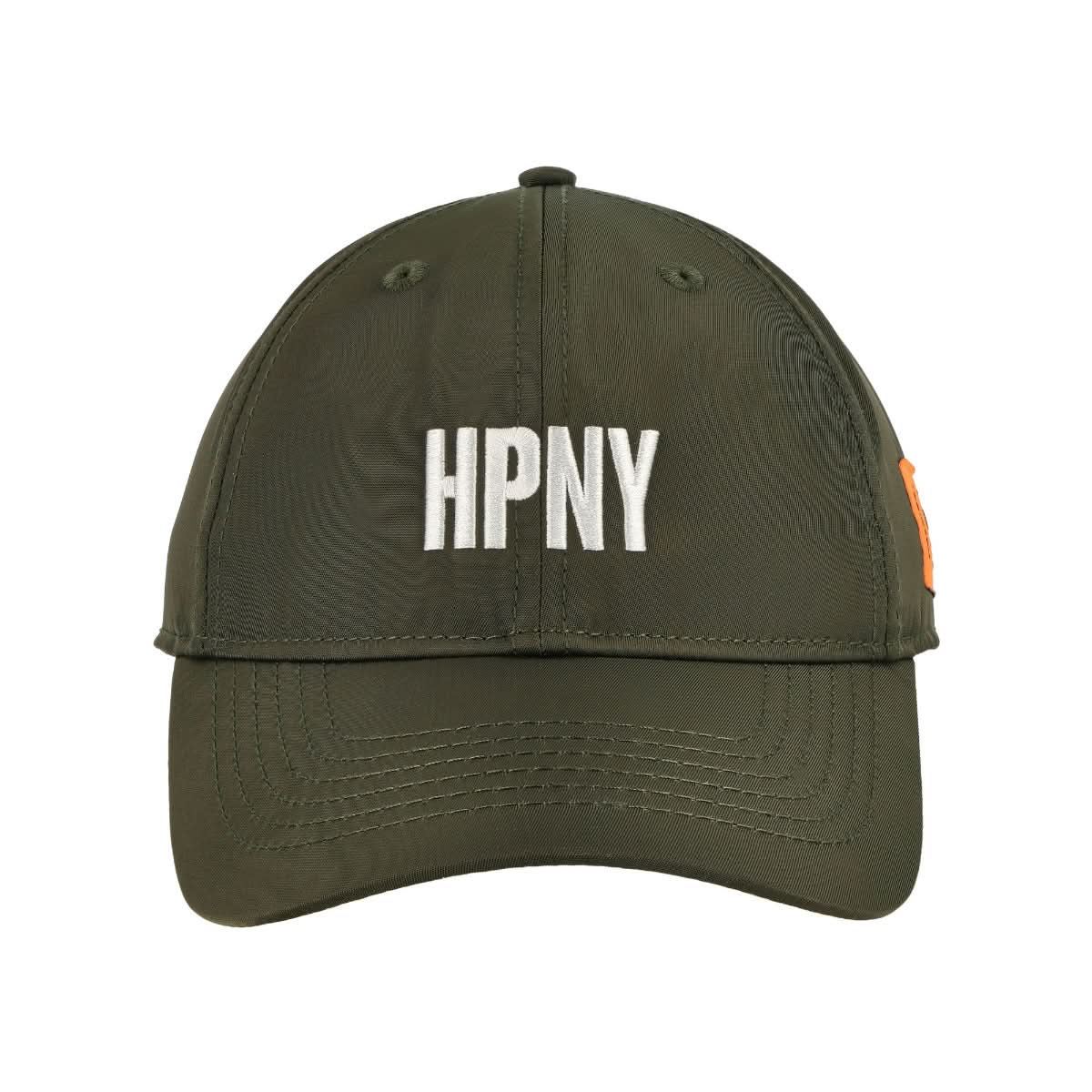 Heron Preston HPNY Emb Nylon Cap Olive Detail view 4 | Gate