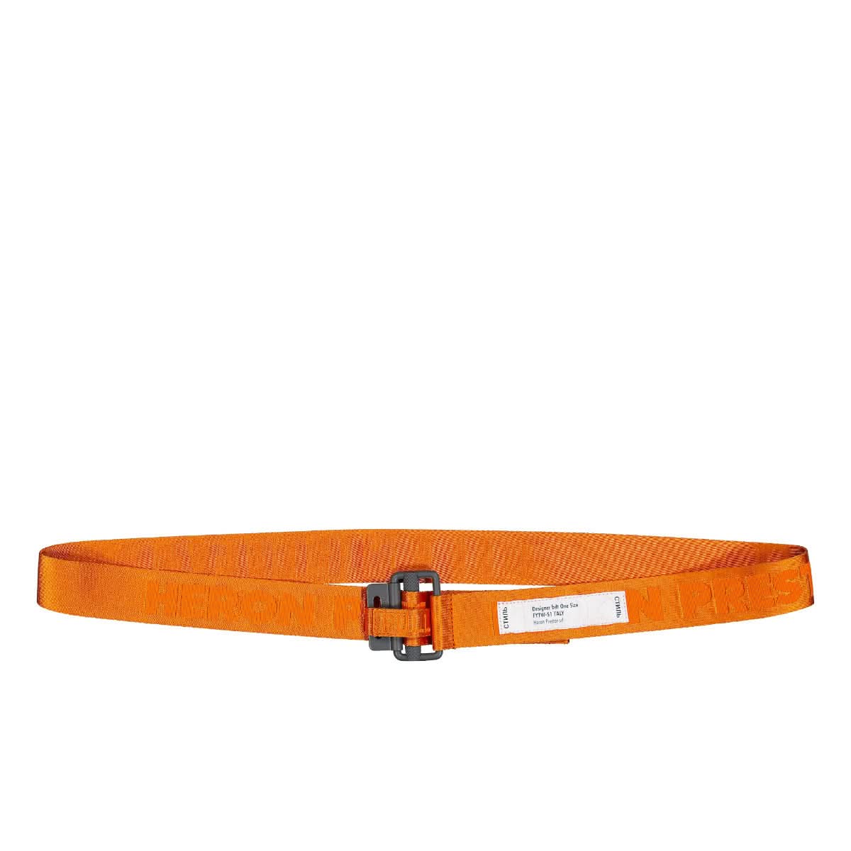 Heron Preston HP Tapebelt Classic Buckle Orange Detail view 1 | Gate