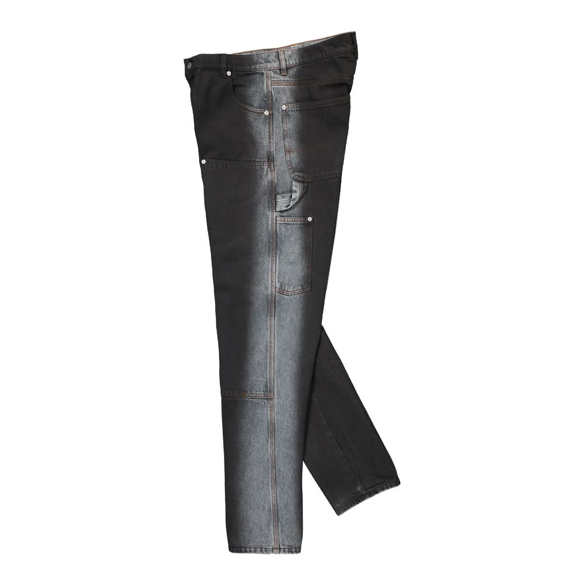 Heron Preston Gradient Carpenter Pant Grey,White Detail view 3 | Gate