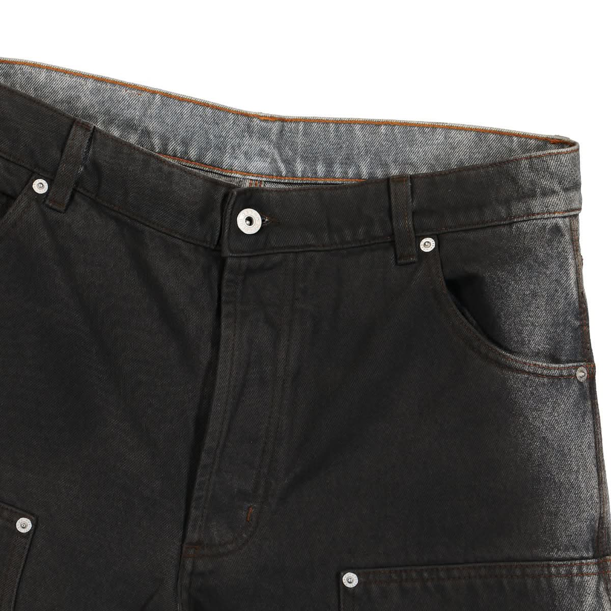 Heron Preston Gradient Carpenter Pant Grey,White Detail view 4 | Gate