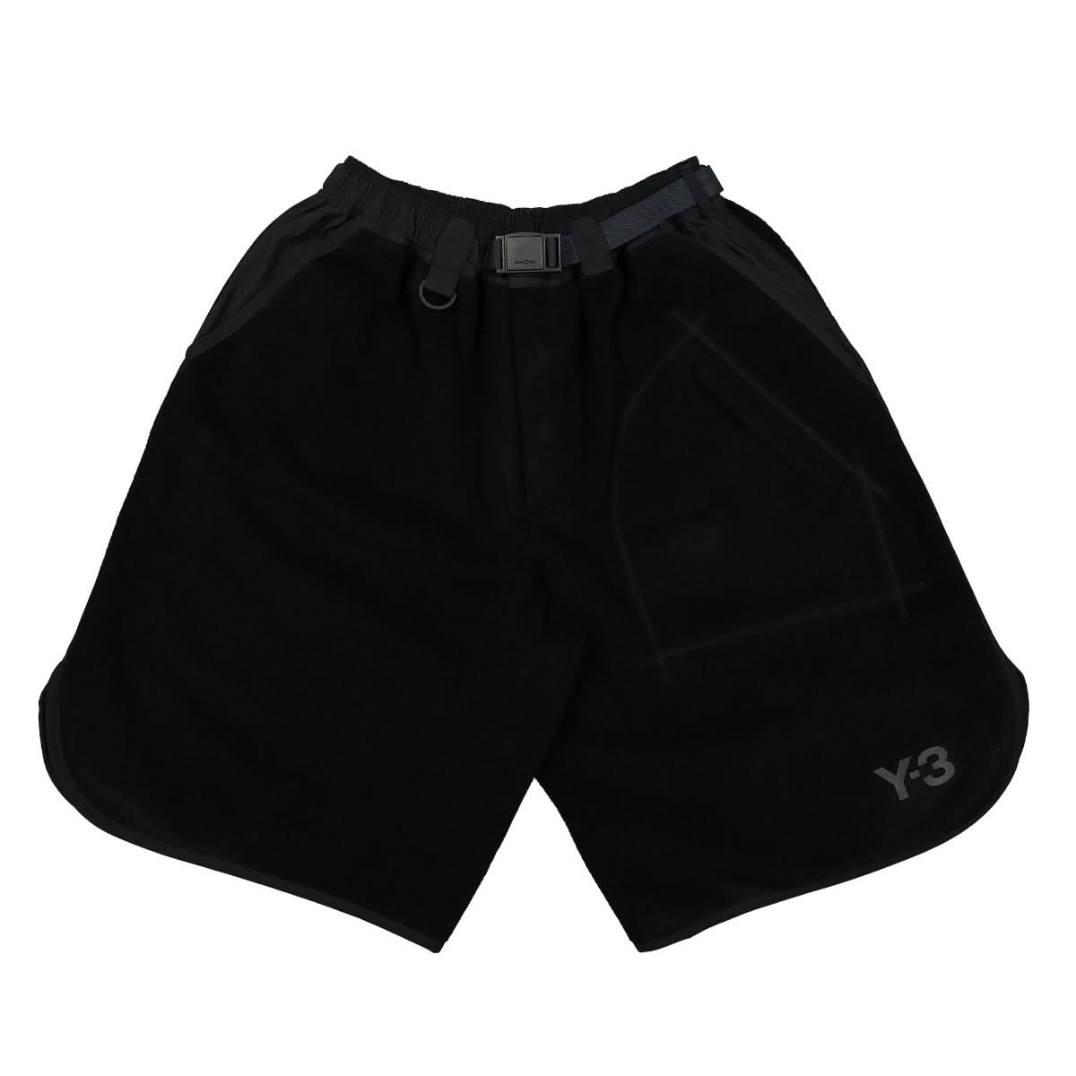 Y-3 Leo Fleece Football Short Black Detail view 1 | Gate