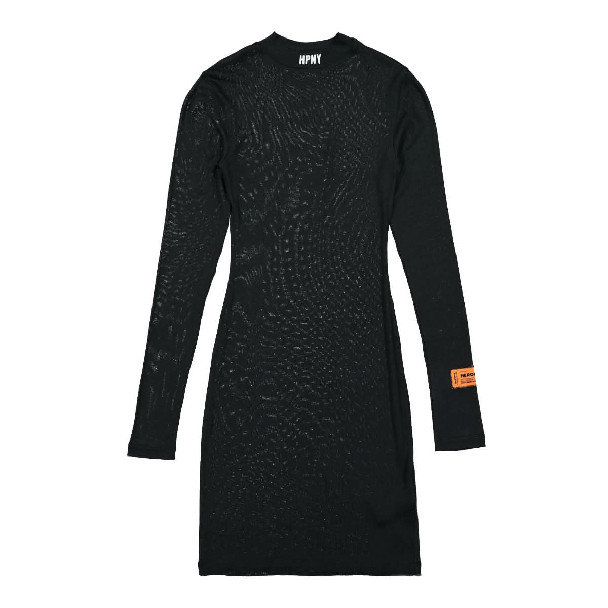 Heron Preston HPNY Emb Viscose LS Dress Black,White Detail view 1 | Gate