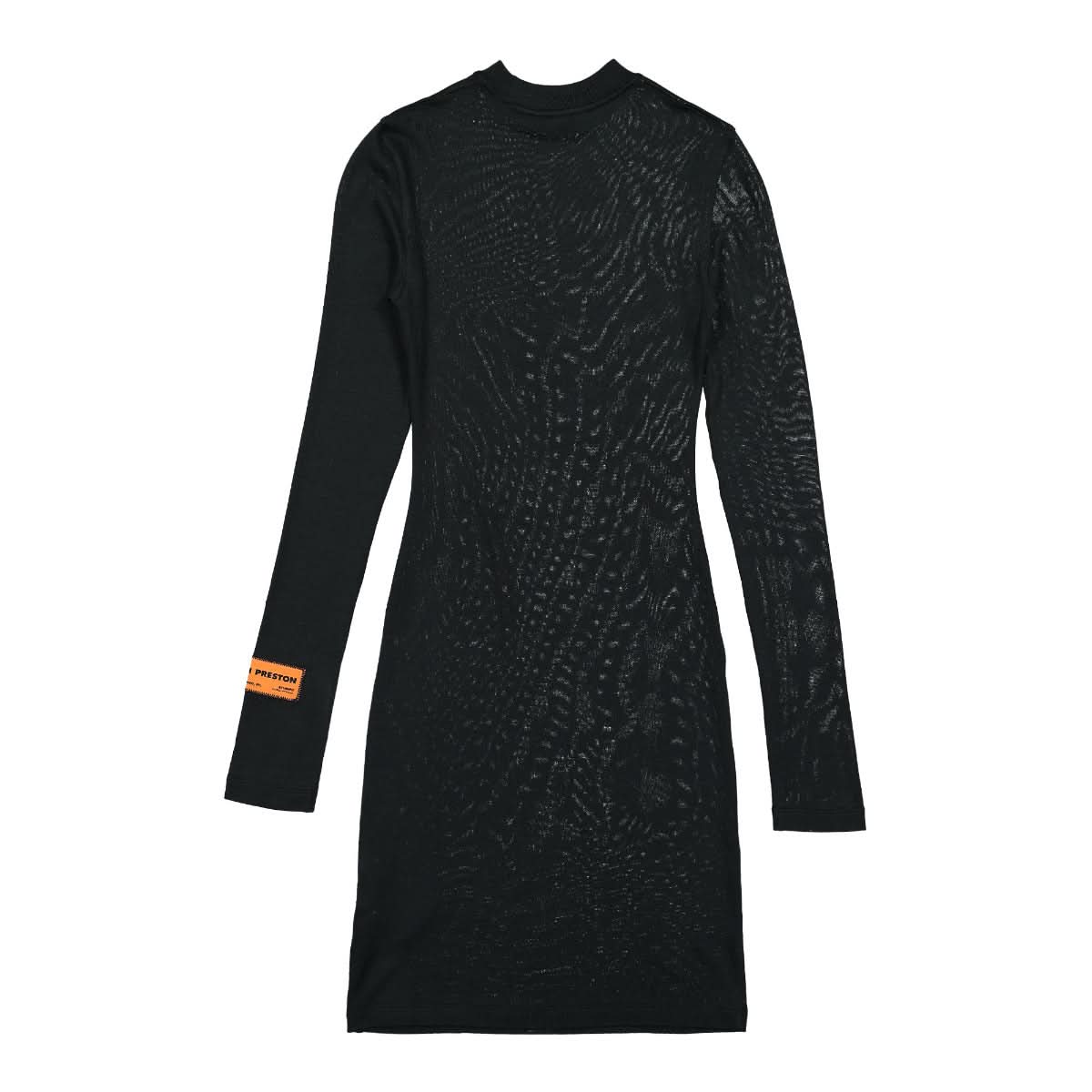 Heron Preston HPNY Emb Viscose LS Dress Black,White Detail view 2 | Gate