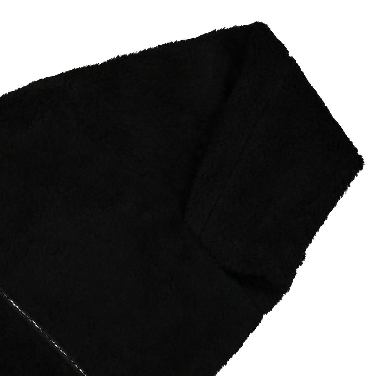 Heron Preston Cropped Fleece Jacket Black Detail view 4 | Gate