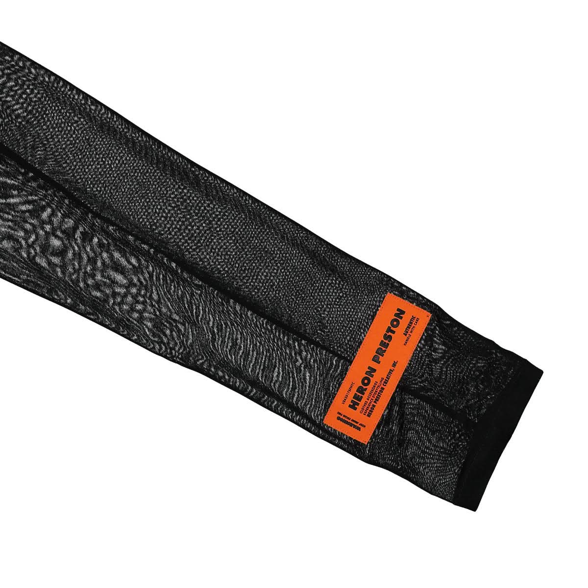 Heron Preston Georgette Shirt Black Detail view 4 | Gate