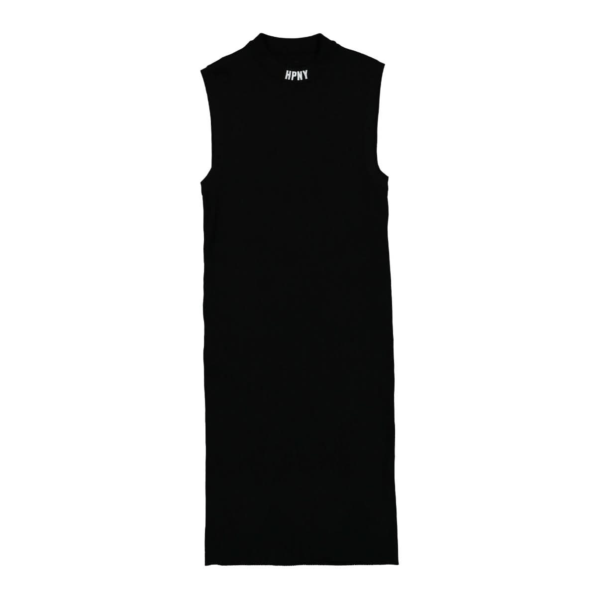 Heron Preston HPNY Emb LS Knit Dress Black Detail view 1 | Gate