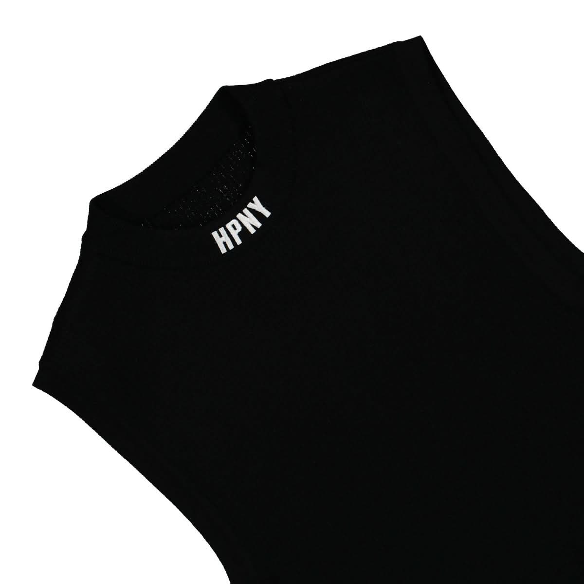 Heron Preston HPNY Emb LS Knit Dress Black Detail view 3 | Gate
