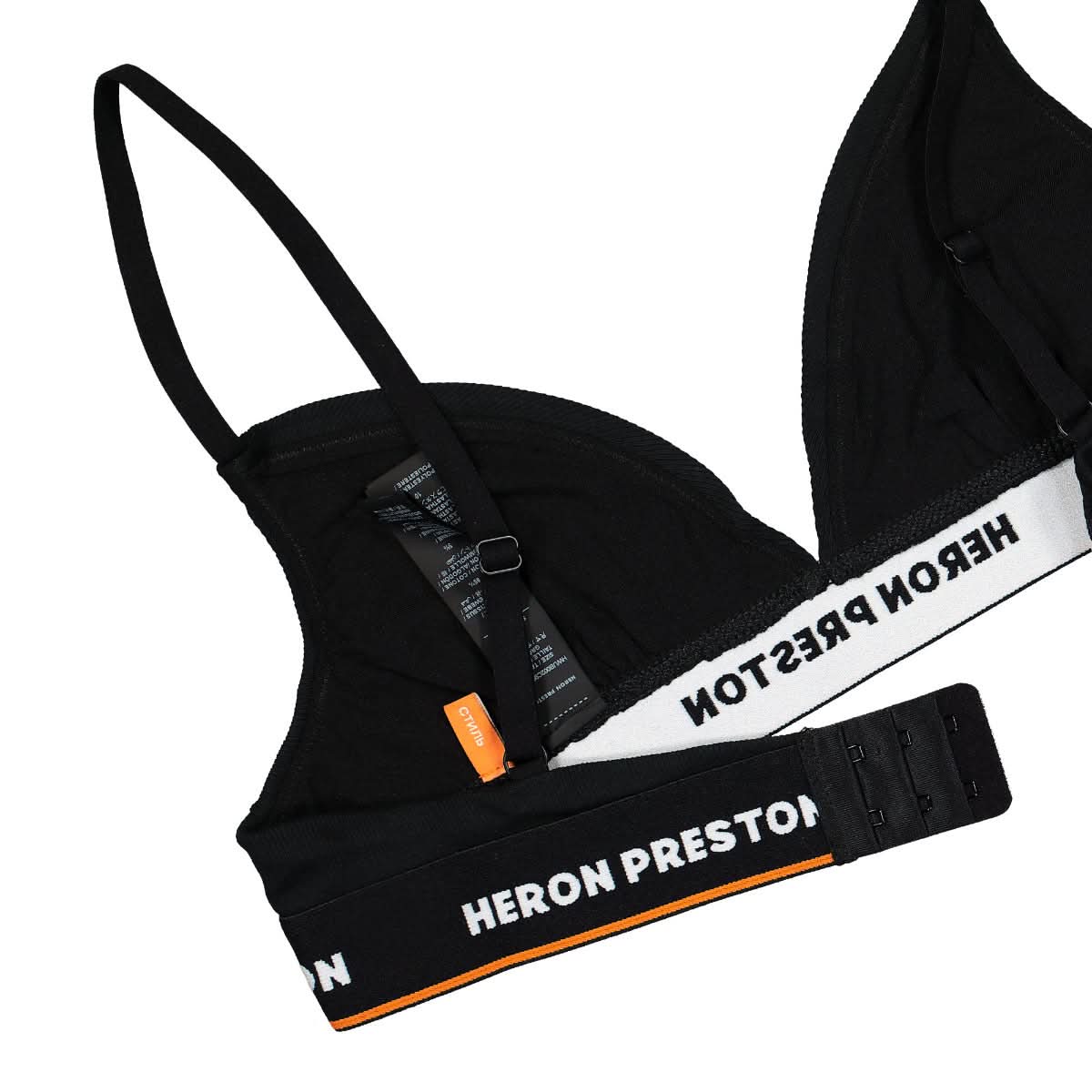 Heron Preston Triangle Bra Logo Black Detail view 3 | Gate