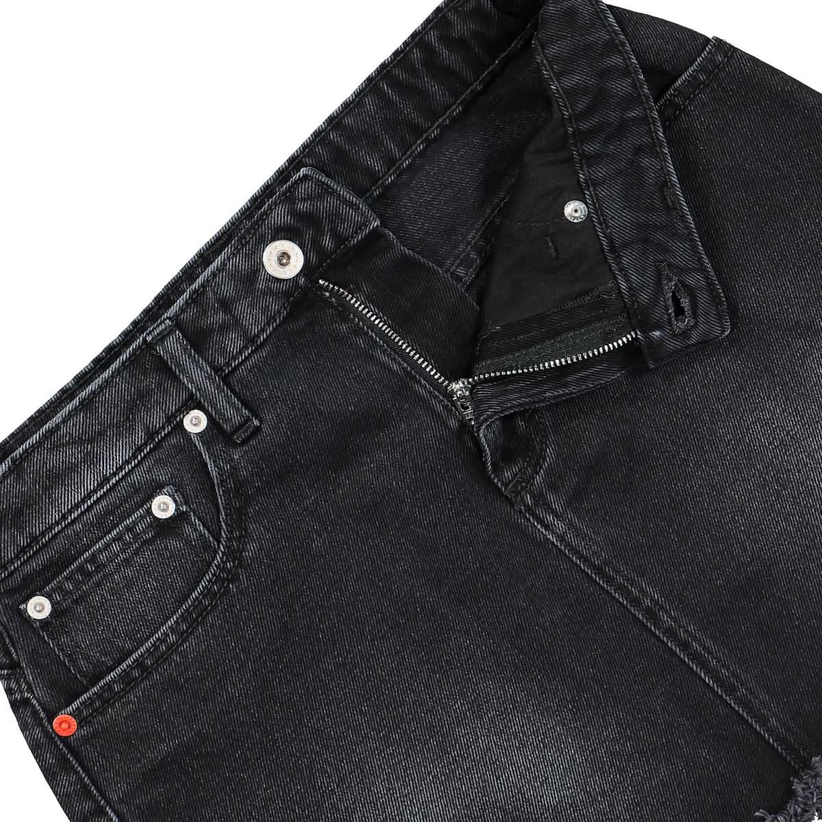 Heron Preston Denim Skirt Black Detail view 4 | Gate