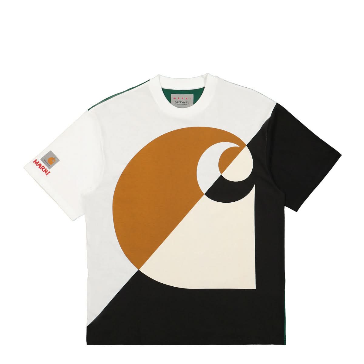 Marni T-Shirt Green,Multicolor Detail view 1 | Gate