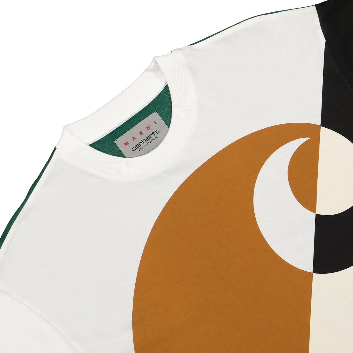 Marni T-Shirt Green,Multicolor Detail view 3 | Gate