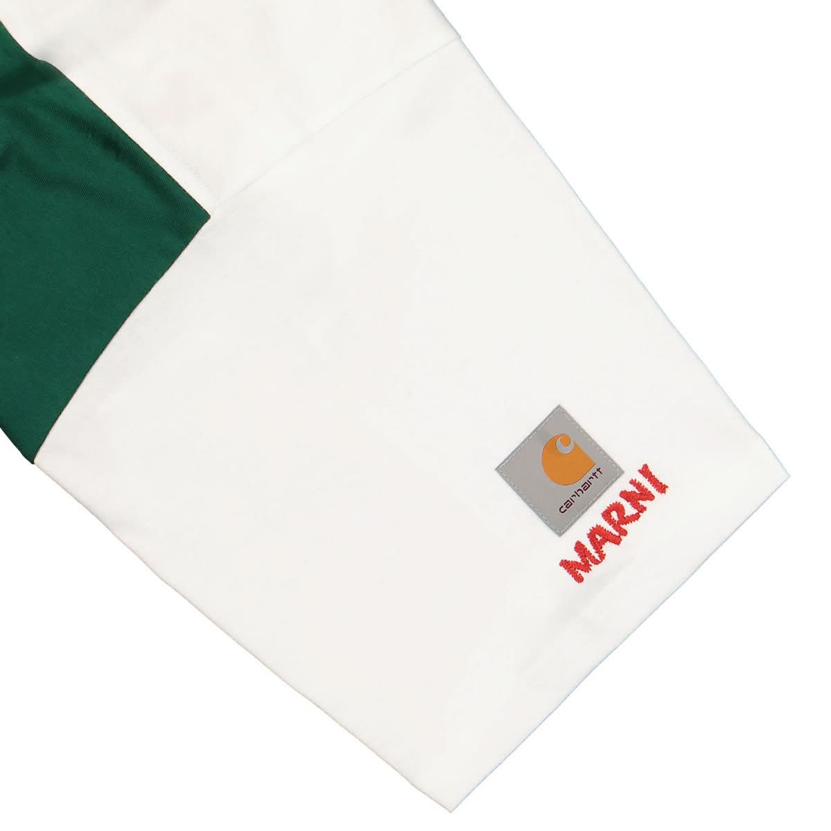 Marni T-Shirt Green,Multicolor Detail view 4 | Gate
