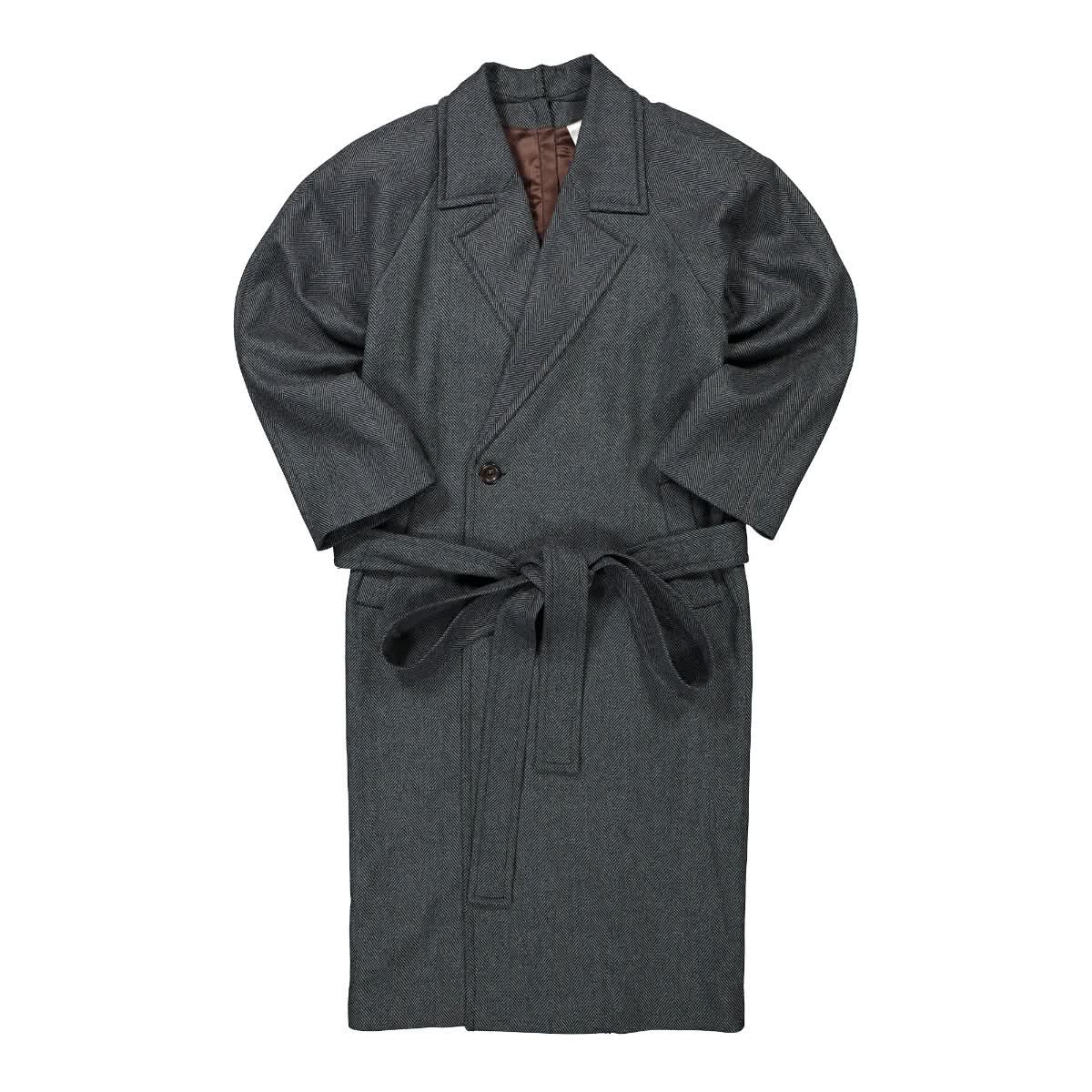 Magliano Fatale Wrap Coat Grey Detail view 1 | Gate