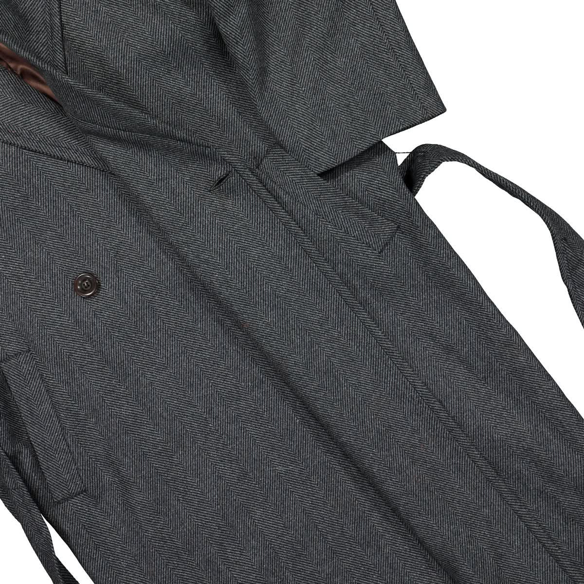 Magliano Fatale Wrap Coat Grey Detail view 5 | Gate