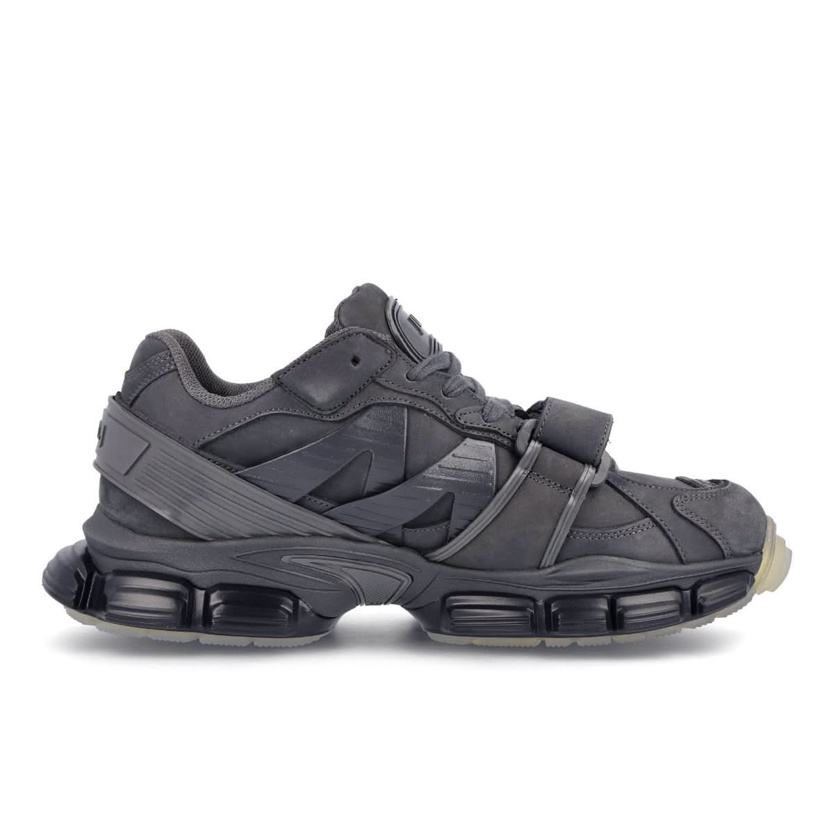Juun.J Leather Sneakers Grey Sneaker Detail view 3 | Gate