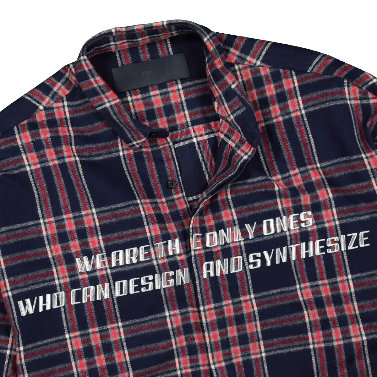 Juun.J Only Ones Shirt Blue,Turquoise,Green,Olive,Yellow,Orange,Red Detail view 3 | Gate