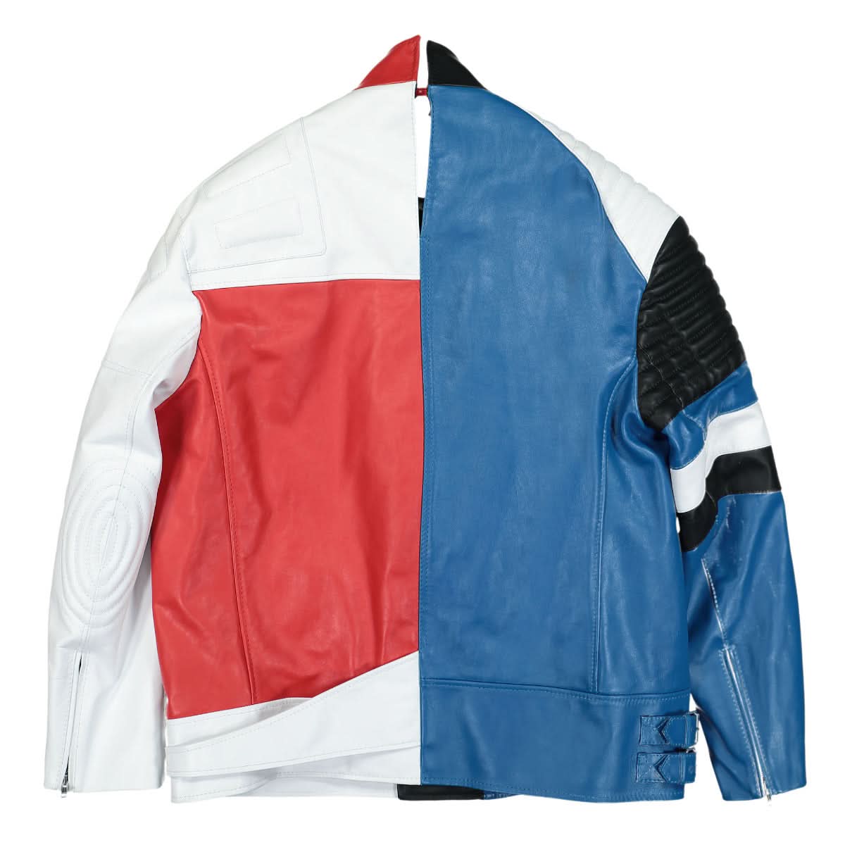Marni Harley Calf Leather Jacket Multicolor Detail view 1 | Gate
