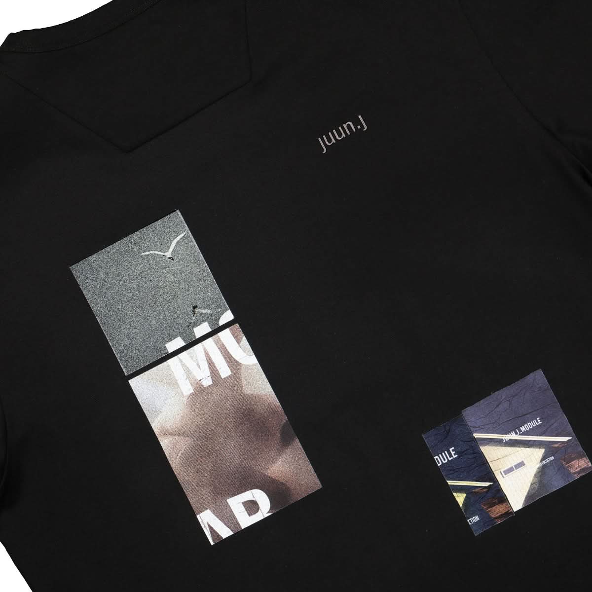 Juun.J T-Shirt Black Detail view 4 | Gate