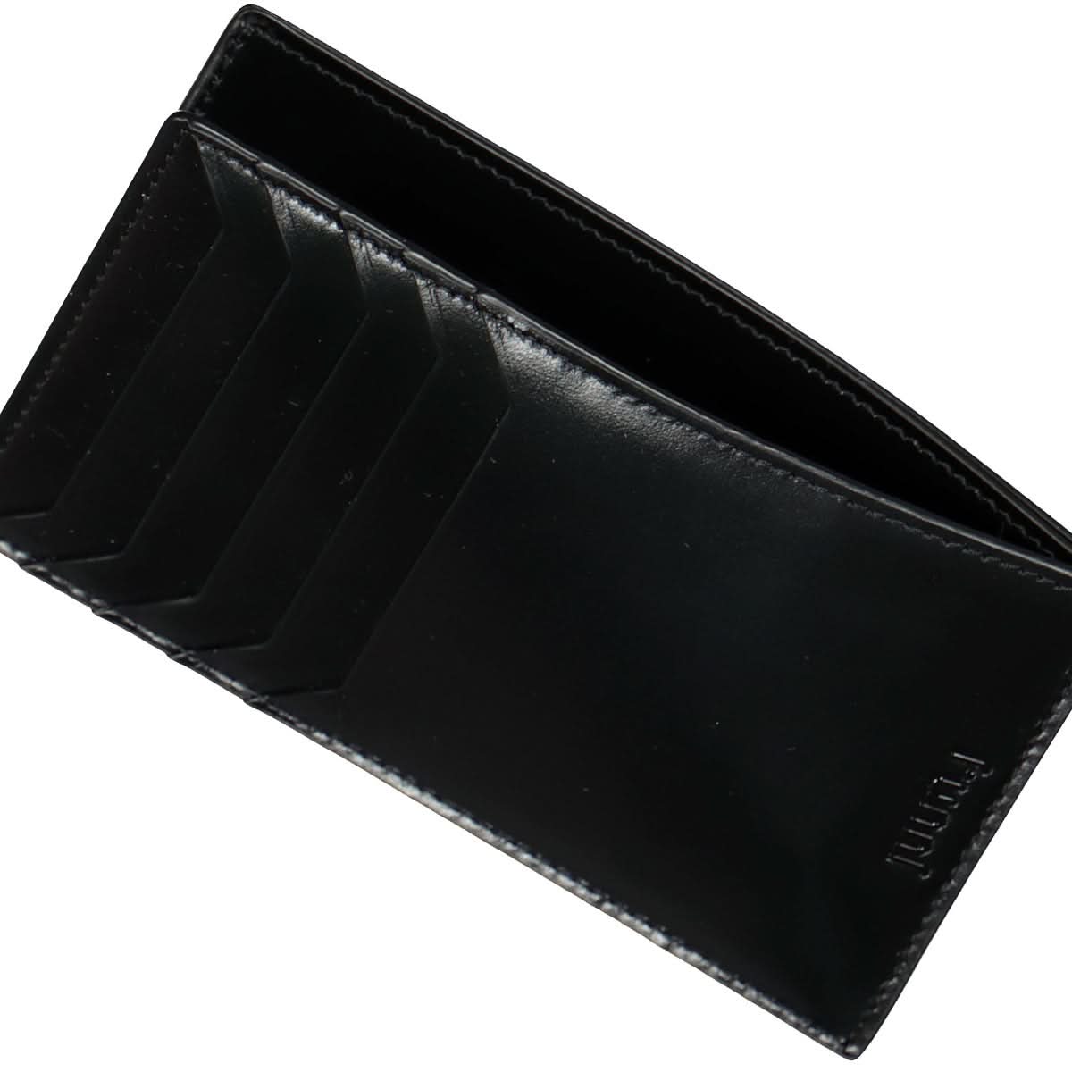 Juun.J Leather Wallet Black Detail view 3 | Gate
