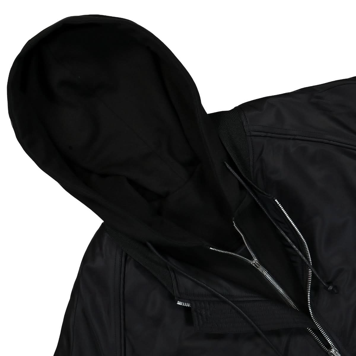 Juun.J Hood Detachable Ma-1 Jumper Black Detail view 3 | Gate