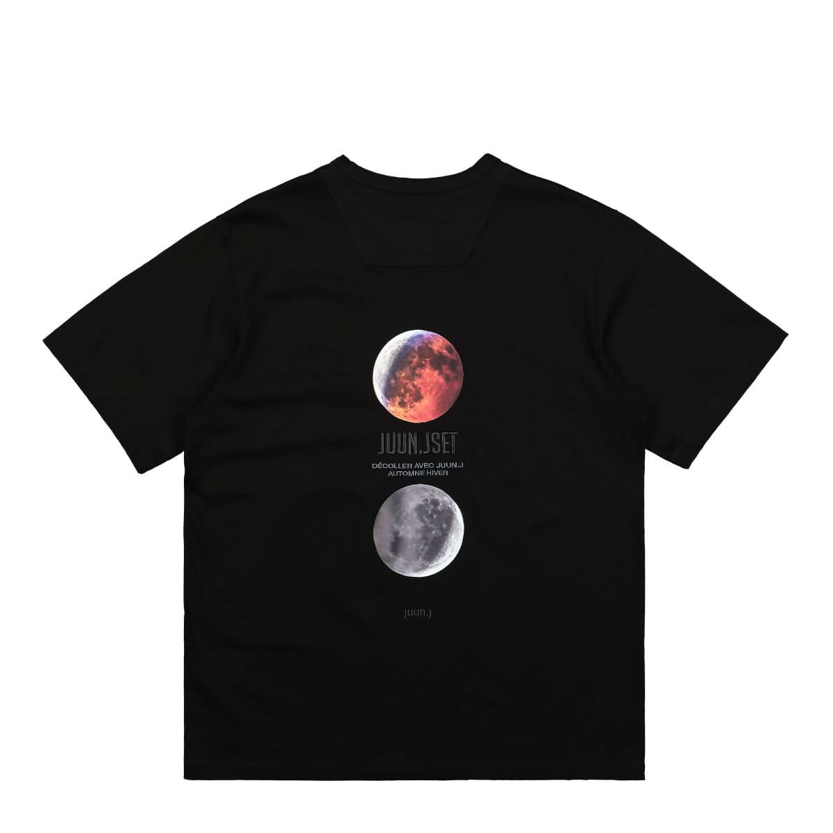 Juun.J Graphic Loose Fit H/S T-Shirt Black Detail view 2 | Gate