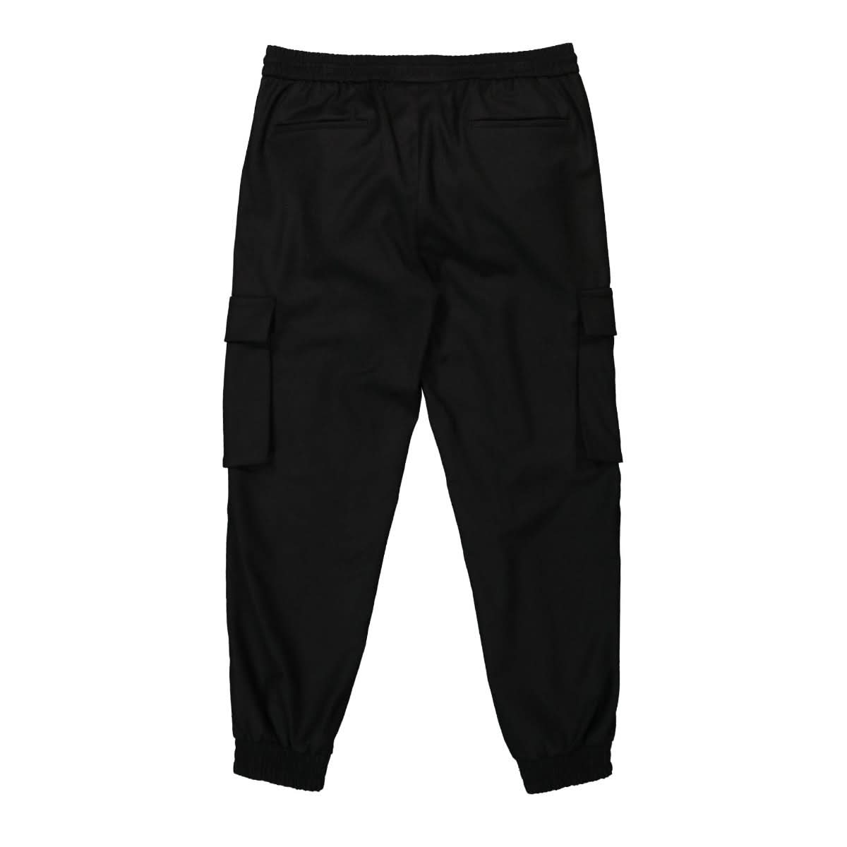 Juun.J Flannel Cargo Jogger Pants Black Detail view 2 | Gate