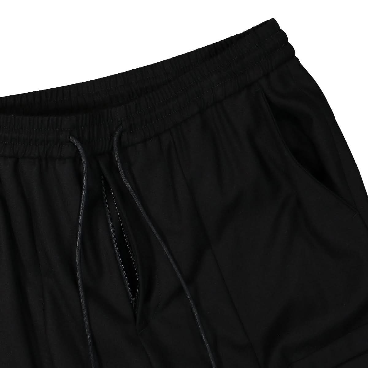 Juun.J Flannel Cargo Jogger Pants Black Detail view 4 | Gate