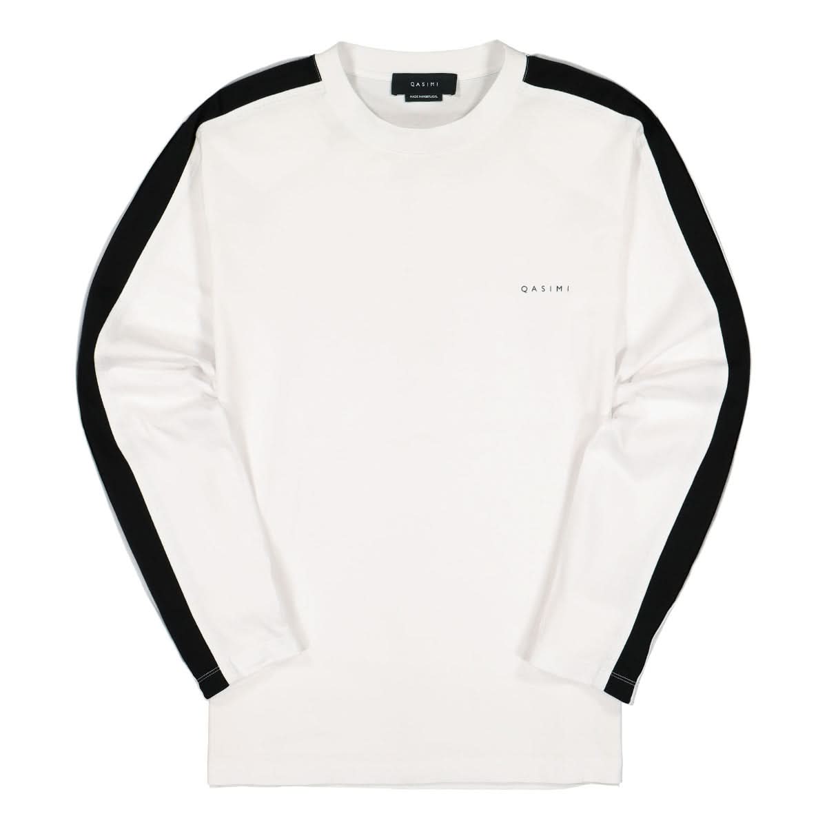 Qasimi Haila Single Jersey Oversized Longsleeve Shirt White Detail view 1 | Gate