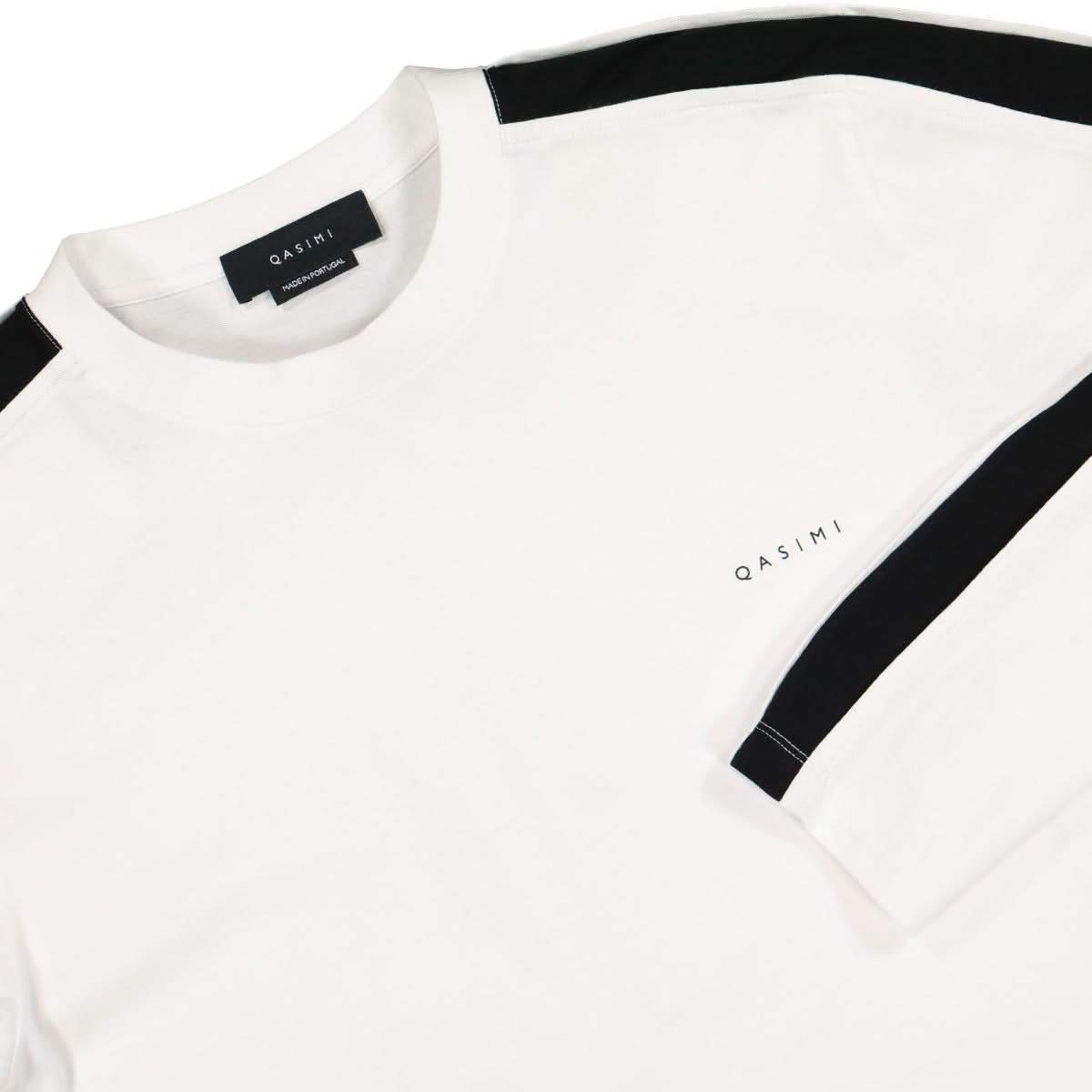 Qasimi Haila Single Jersey Oversized Longsleeve Shirt White Detail view 3 | Gate