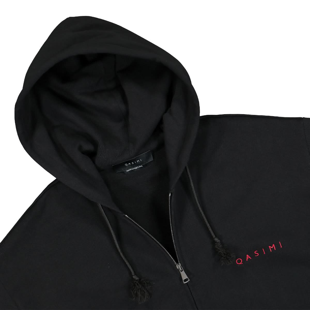 Qasimi Brand Hoodie Black Detail view 3 | Gate