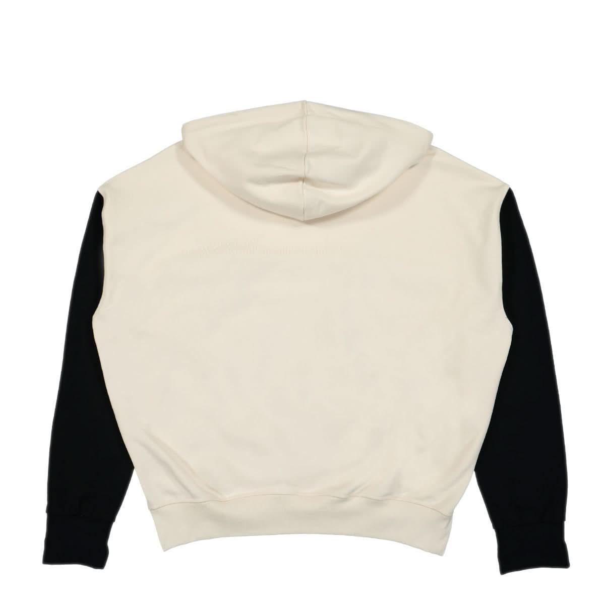 JW Anderson Iris Print Relaxed Fit Cropped Hoodie Beige Detail view 2 | Gate