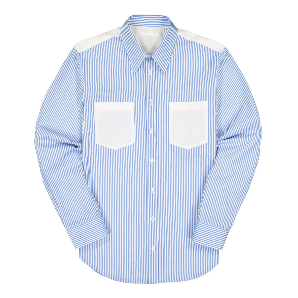 Helmut Lang Stripe PR Shirt White,Blue Detail view 1 | Gate