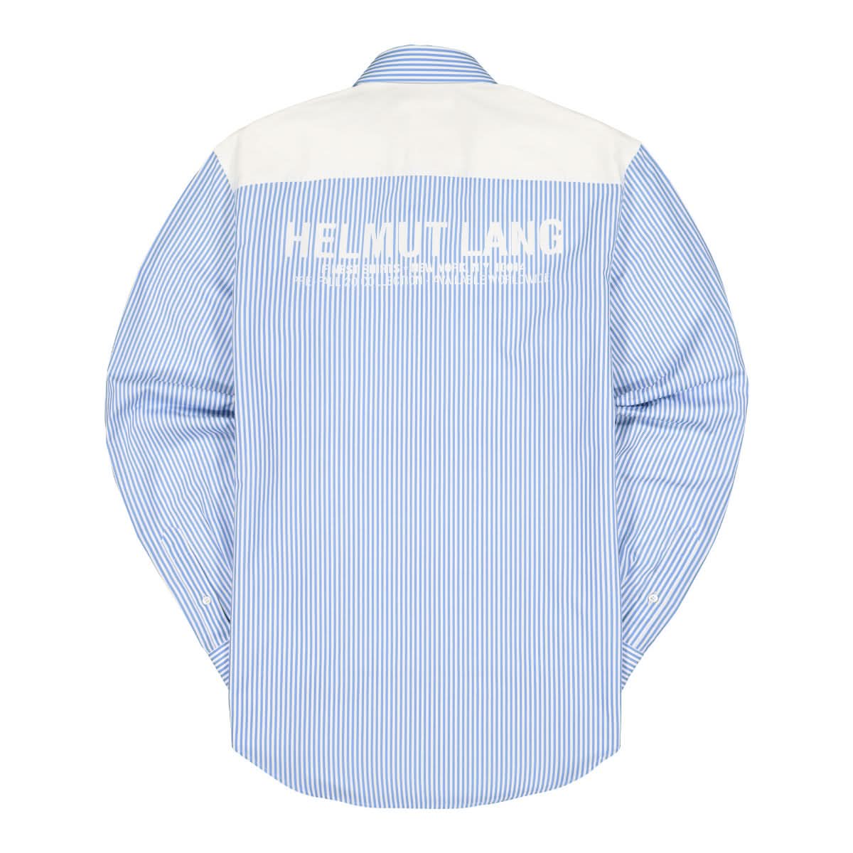 Helmut Lang Stripe PR Shirt White,Blue Detail view 1 | Gate