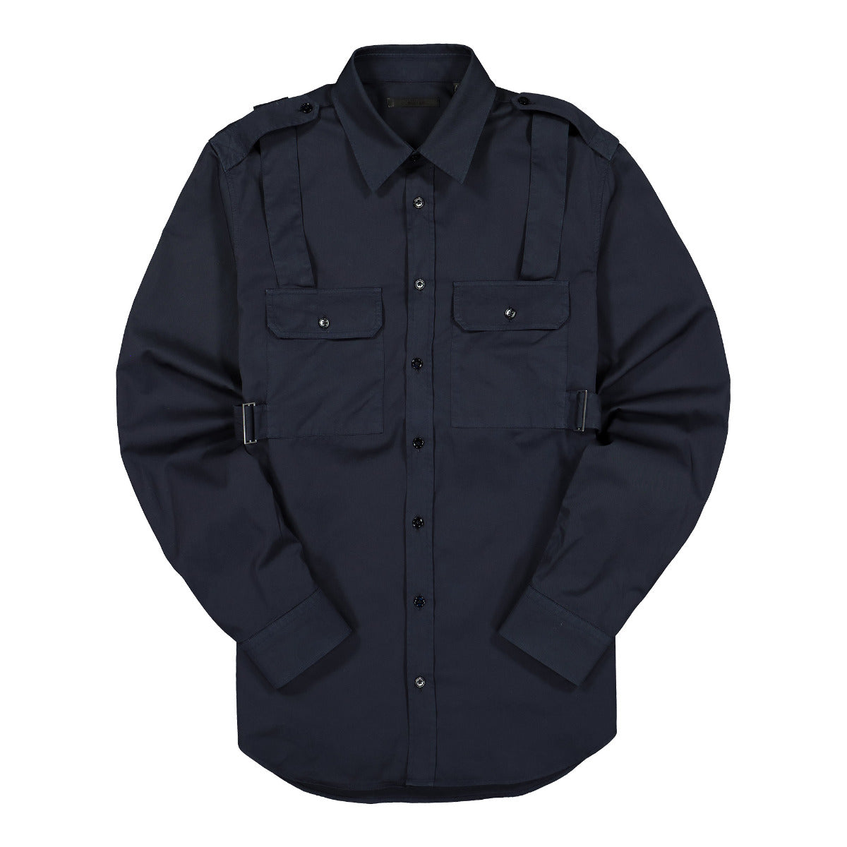 Helmut Lang Parachute Shirt Blue Detail view 1 | Gate