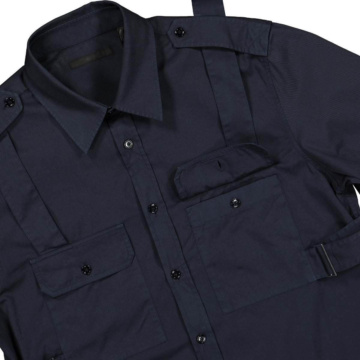 Helmut Lang Parachute Shirt Blue Detail view 3 | Gate