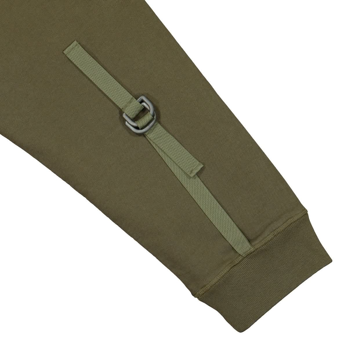 Helmut Lang Strap Sweat Pant Olive Detail view 4 | Gate