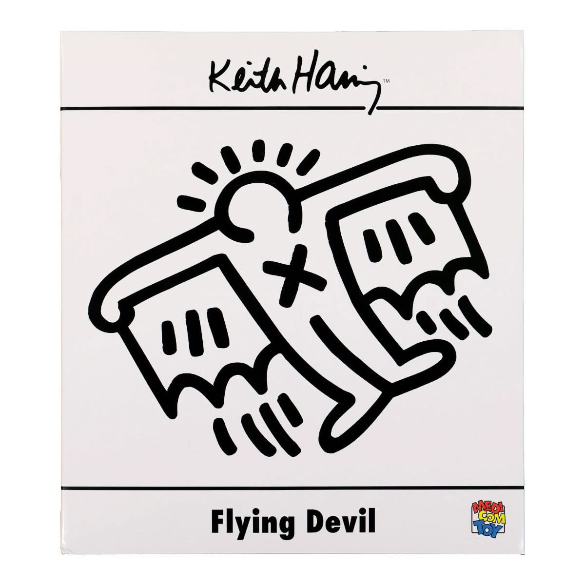 Medicom Keith Haring Flying Devil Statue White Detail view 2 | Gate
