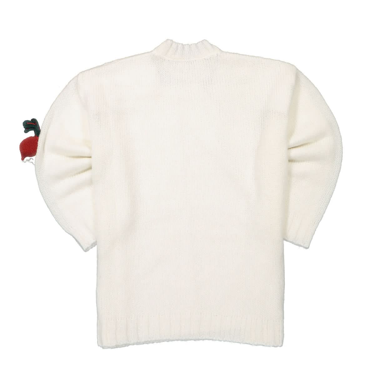 JW Anderson 3D Radish Crewneck Jumper White Detail view 1 | Gate