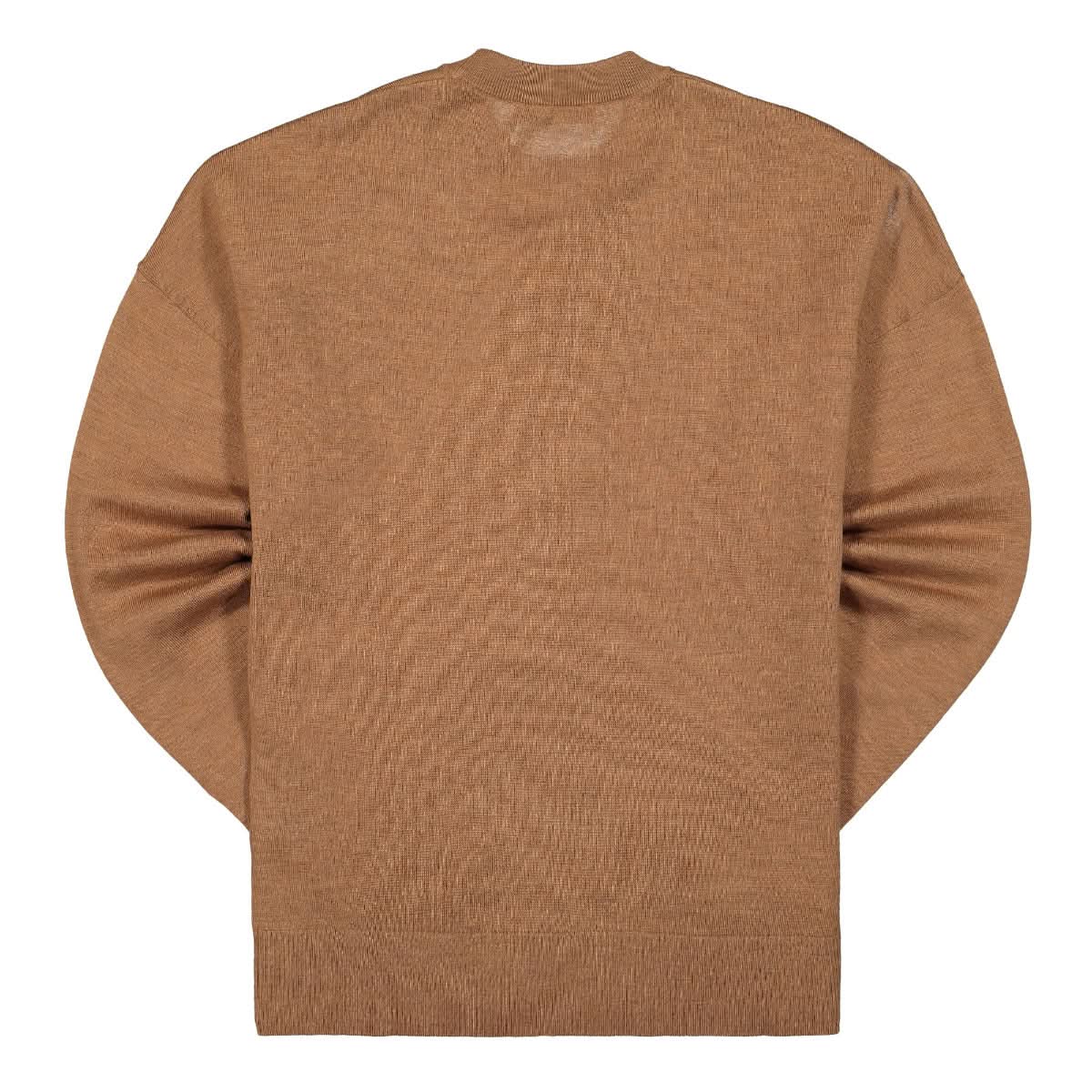 JW Anderson Crewneck Jumper Brown Detail view 1 | Gate