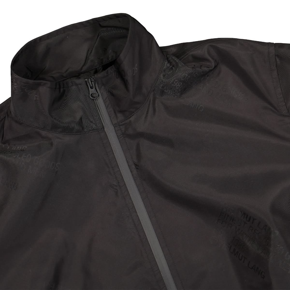 Helmut Lang Jaquard Logo Track Jacket Black Detail view 3 | Gate