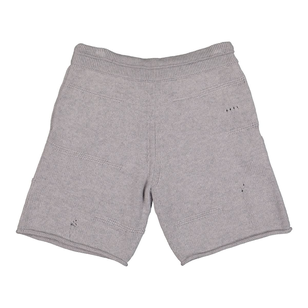 Helmut Lang Distressed Knitted Short Grey Detail view 2 | Gate