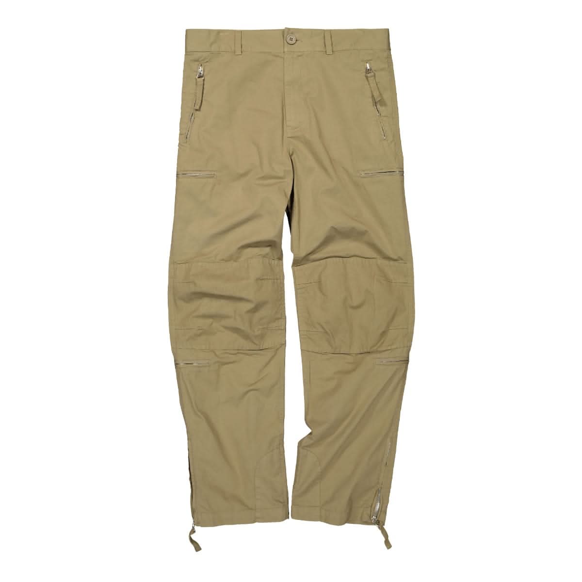 Helmut Lang Zip Pant Olive Detail view 1 | Gate