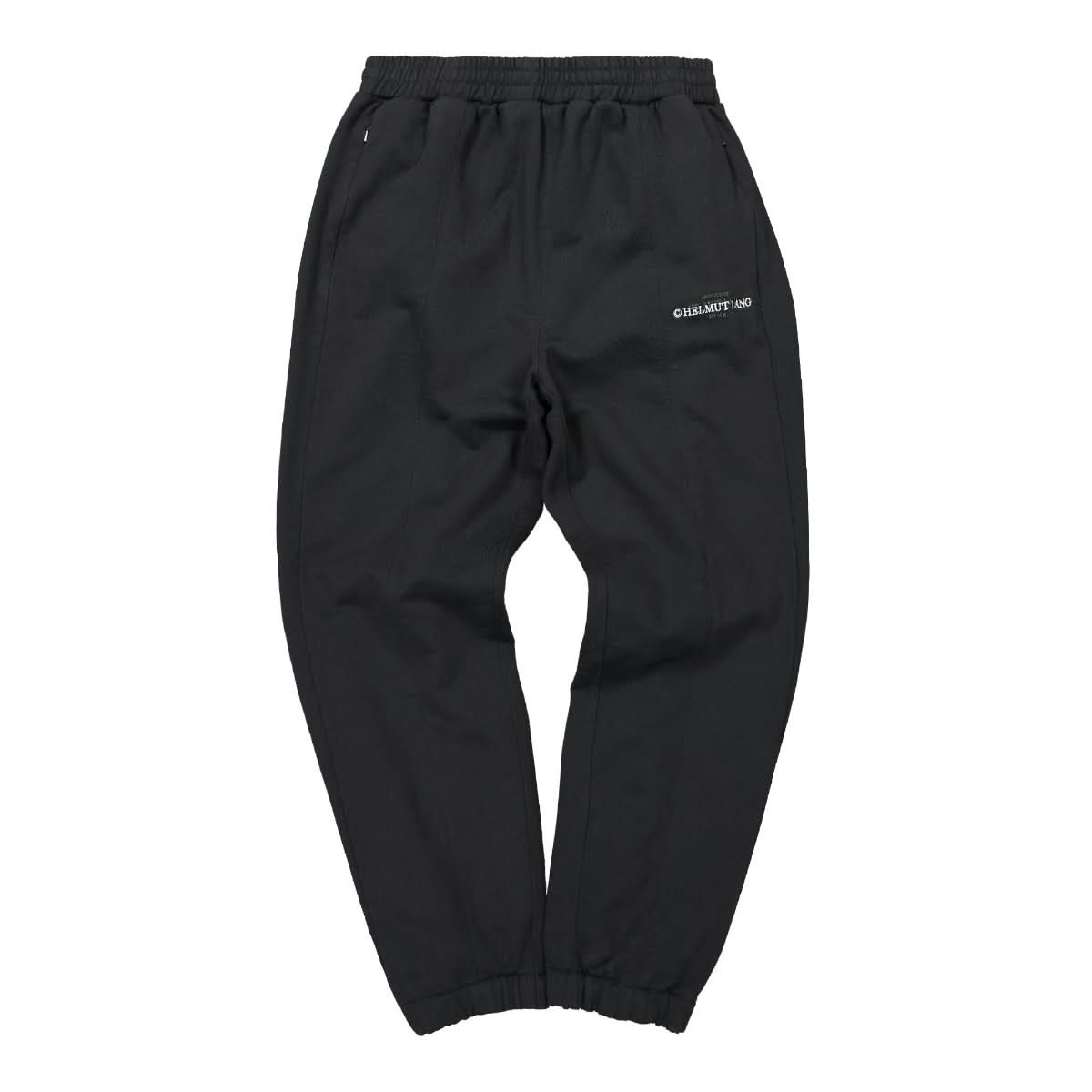 Helmut Lang Layer Logo Sweatpants Black Detail view 1 | Gate