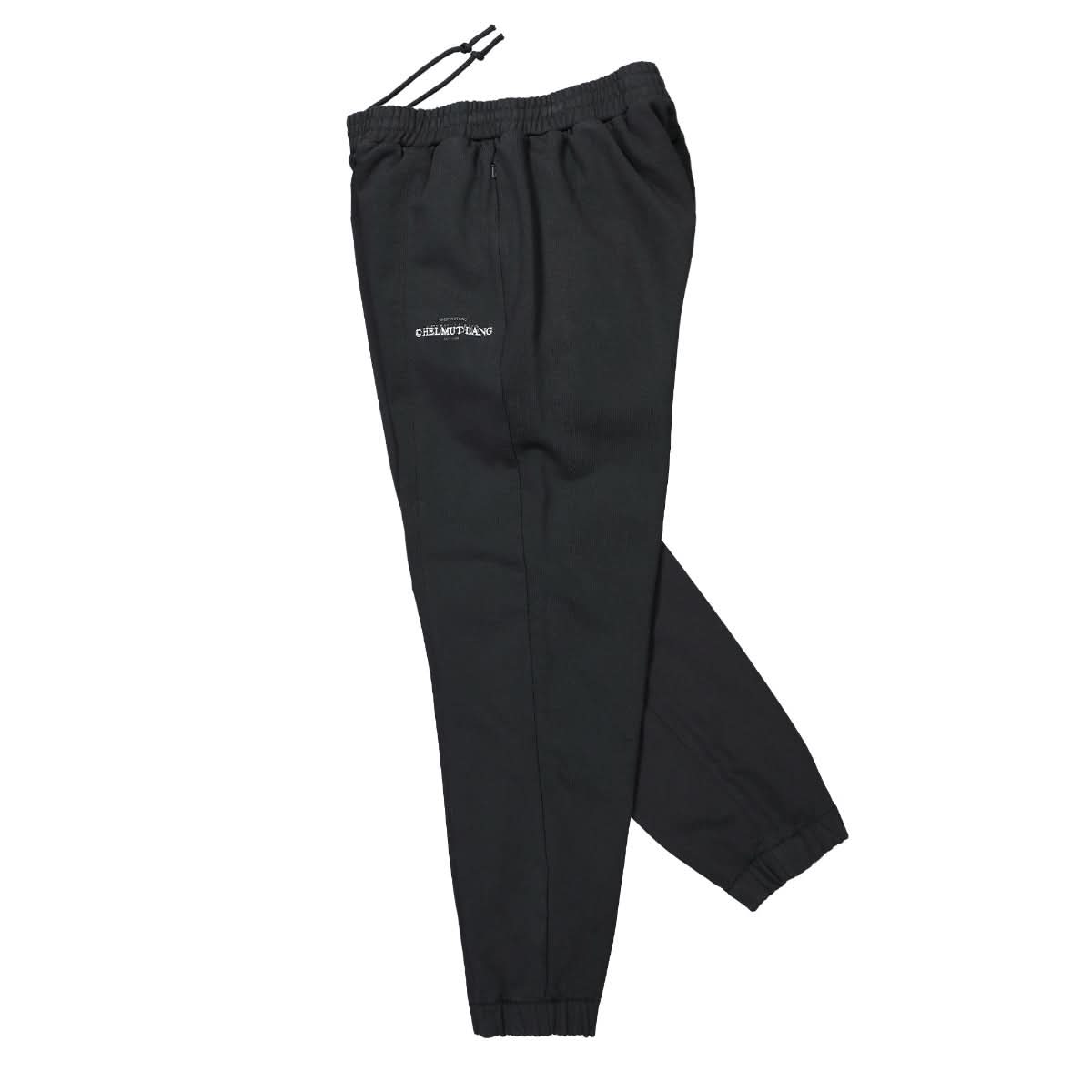 Helmut Lang Layer Logo Sweatpants Black Detail view 3 | Gate